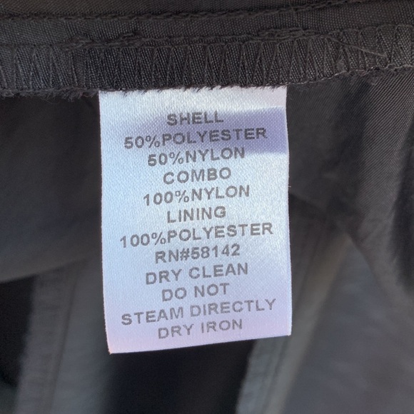 London Times Fit and Flare Dress Black/Nude Satin and Lace Dress - Picture 11 of 12